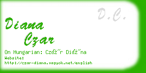 diana czar business card